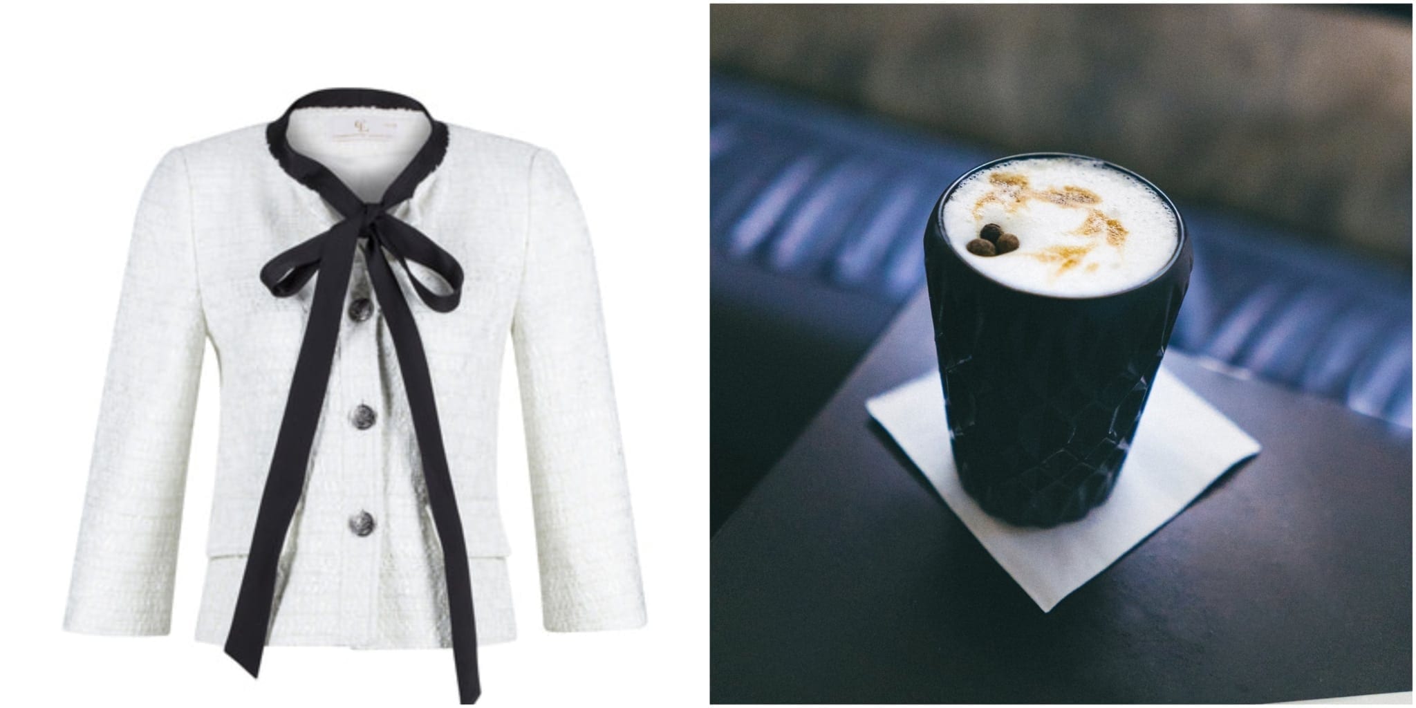 White-and-Black-Cocktail What To Wear On A Dinner Date